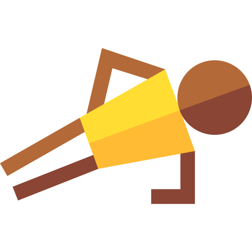 man doing site planks