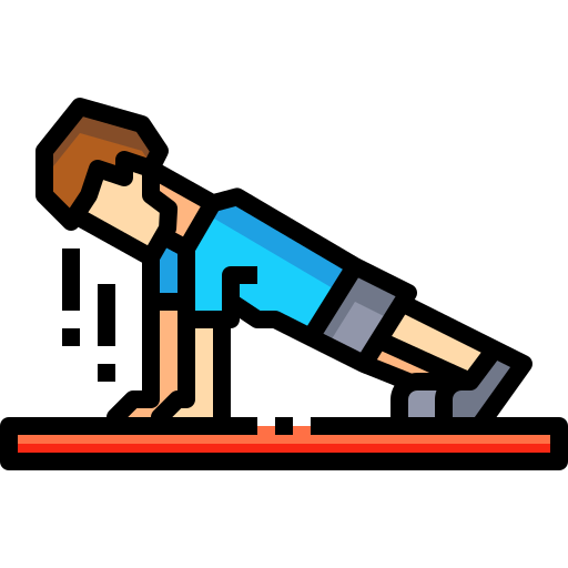 man doing a push-up