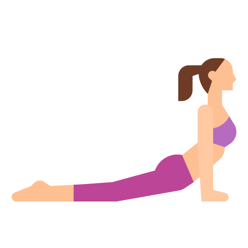 woman doing yoga cobra pose
