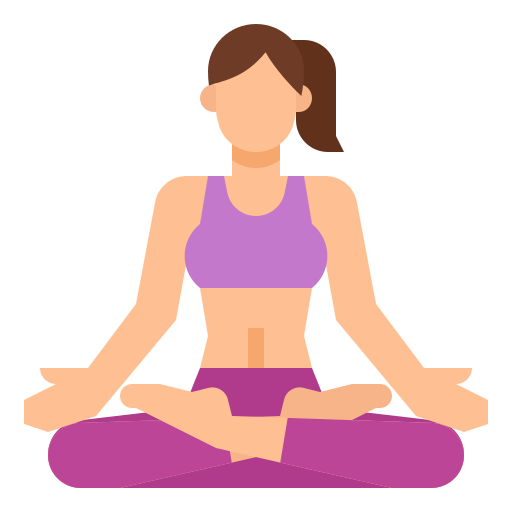 woman sitting cross-legged