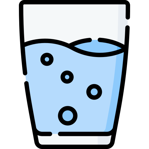 glass of sparkling water