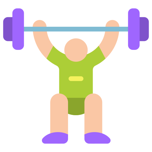 athlete lifting weights