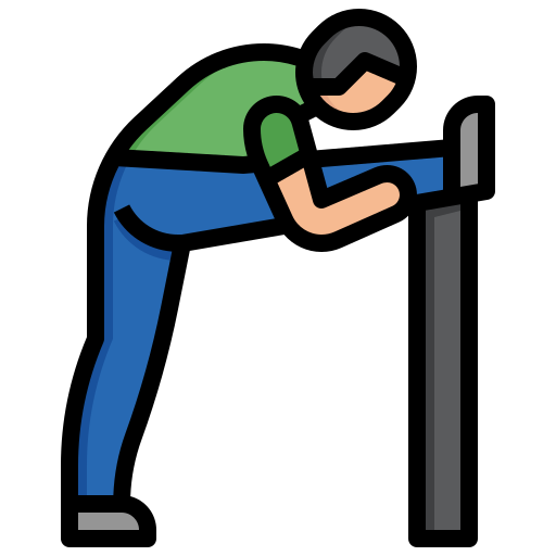 athlete stretching leg muscles