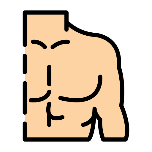 man with strong shoulder